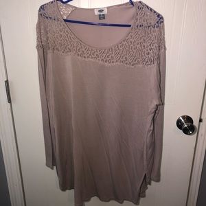 Old Navy Long Sleeve Shirt With Slit On Both sides